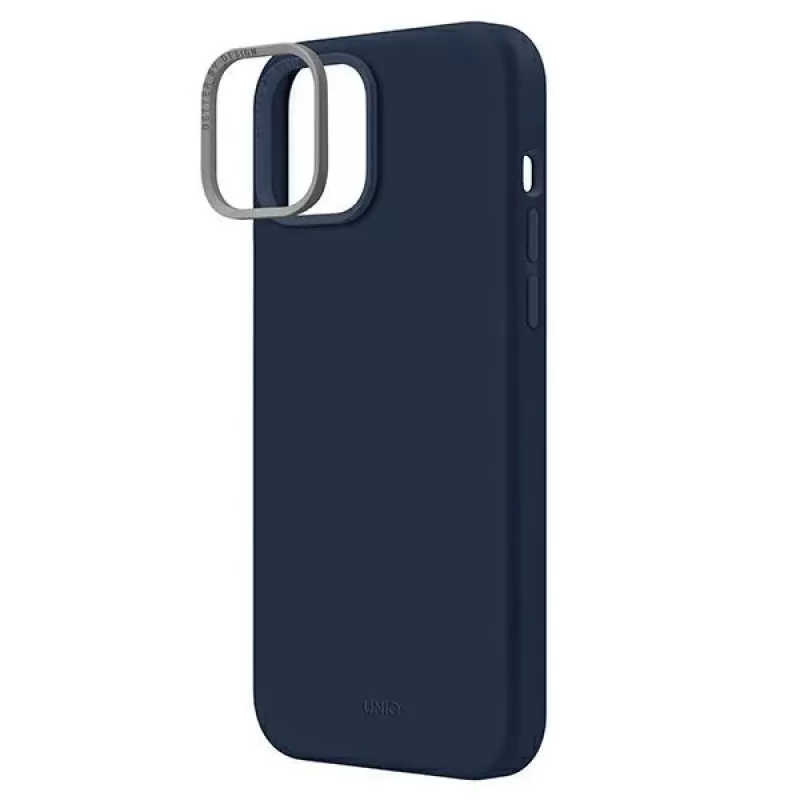 UNIQ Lino Marine Blue hoesje voor iPhone 14 Plus / 15 Plus 6,7 inch