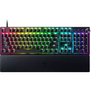 Razer RZ03-04970600-R3N1 full-size mechanisch gaming-toetsenbord met Razer Green Switches, Razer Chroma RGB, 8000 Hz polling rate en Command Dial