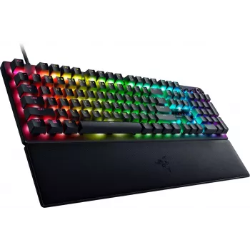 Razer RZ03-04970600-R3N1 full-size mechanisch gaming-toetsenbord met Razer Green Switches, Razer Chroma RGB, 8000 Hz polling rate en Command Dial