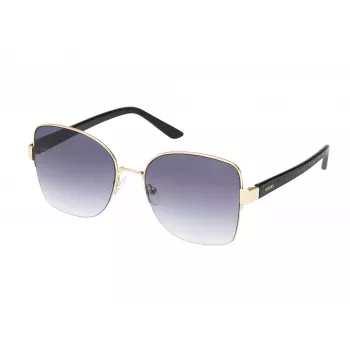 GUESS dames GF00052-5932B kattenoog-zonnebril, havanna montuur, bruine verloopglazen, 59 mm