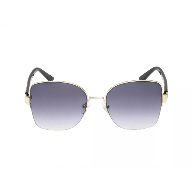 GUESS dames GF00052-5932B kattenoog-zonnebril, havanna montuur, bruine verloopglazen, 59 mm