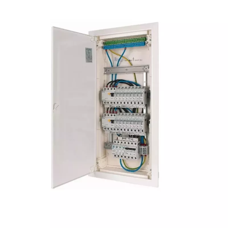 EATON KLV-PW-48-1PXL-1SPD-2PXF-16PLI 4-rijige voorbedrade verdeelplaat, 48 modules, IP30, wit