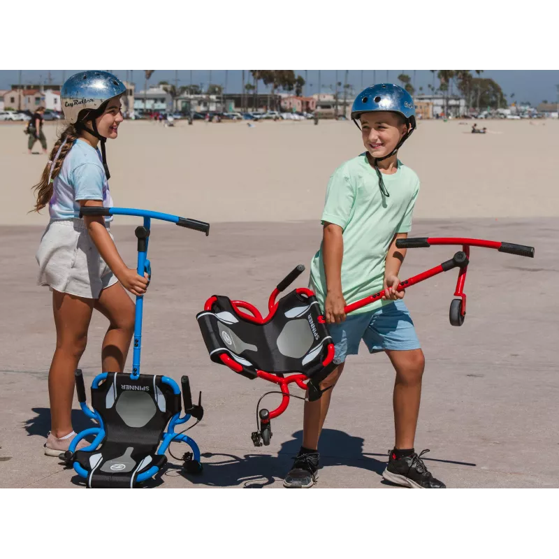 EzyRoller Spinner X roze 360° draai-ride-on-speelgoed voor kinderen van 4-12 jaar