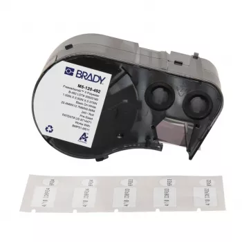 BRADY M5-120-492 FreezerBondz polyester labelprinter-cartridge voor BMP51/BMP53/M511, wit, 12,70 mm x 21,34 m