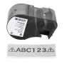 BRADY BMP51/BMP53/M511 krimpkous-labelcassette, zwart op wit, 25,4 mm x 25,4 mm, 250 labels