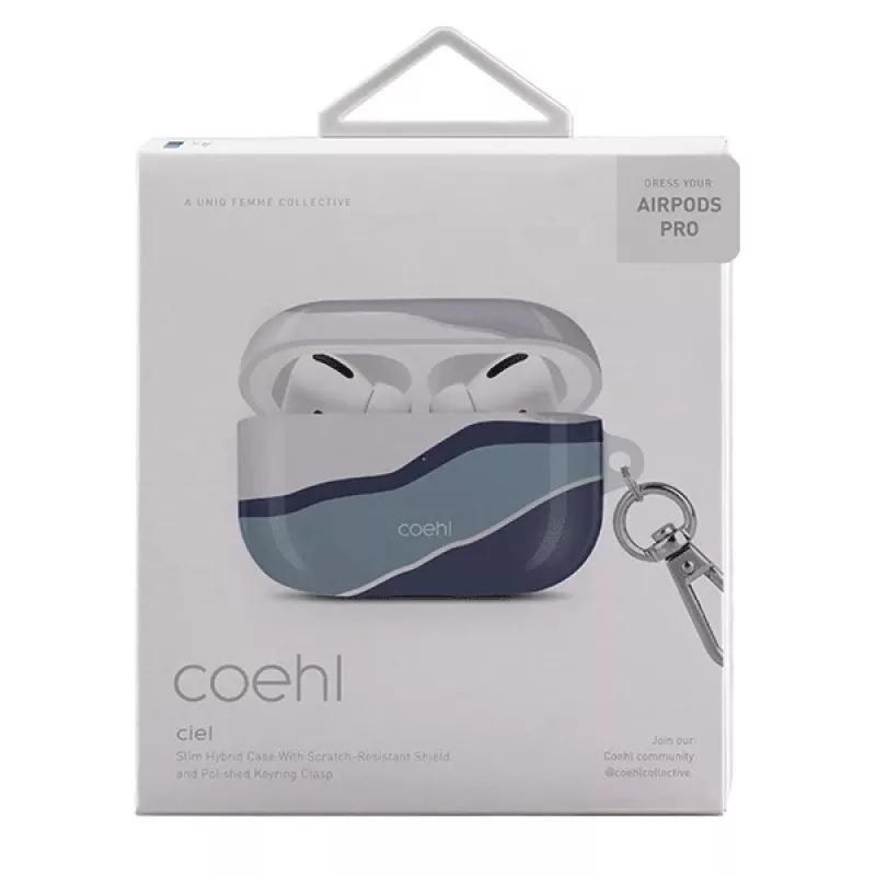 UNIQ Coehl Ciel beschermhoes voor AirPods Pro - Twilight Blue
