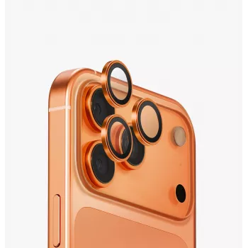 UNIQ Optix aluminium camera-lensbescherming voor iPhone 17 Pro / 17 Pro Max met applicator, opaal
