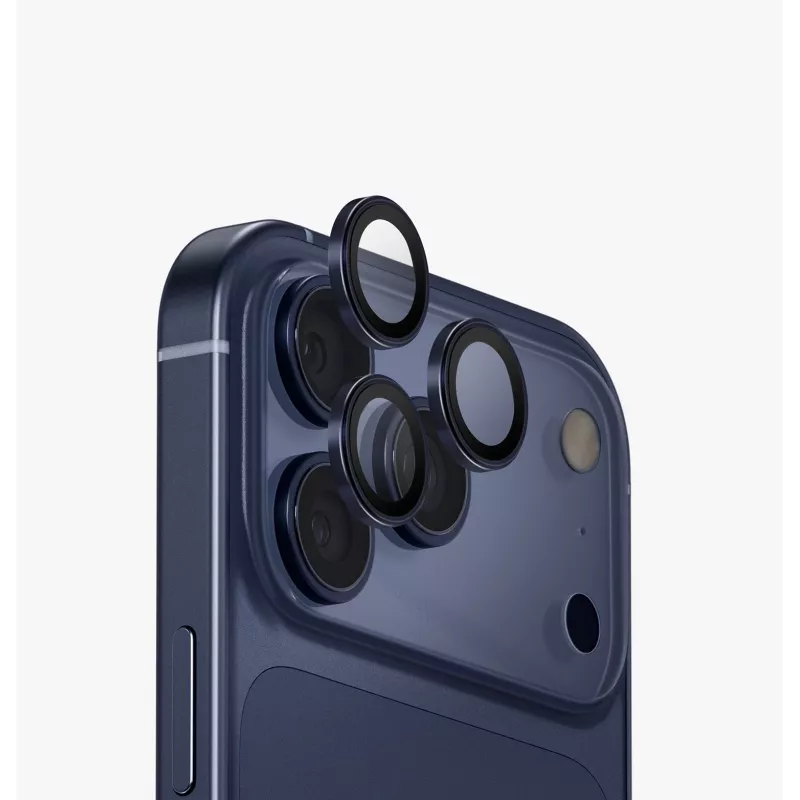 UNIQ Optix aluminium camera-lensbescherming voor iPhone 17 Pro / 17 Pro Max met applicator, opaal