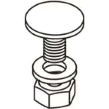 Legrand 616010 bevestigingsset M10x25 verzonken bolkopbout en sluitring thermisch verzinkt