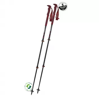Komperdell Carbon Pro Zero Compact trekkingstokken - Malbec