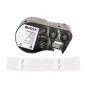 BRADY roterende zelflaminerende etikettencartridge voor DYMO XTL – 24mm x 4m, zwart op wit/transparant, industrieel polyester