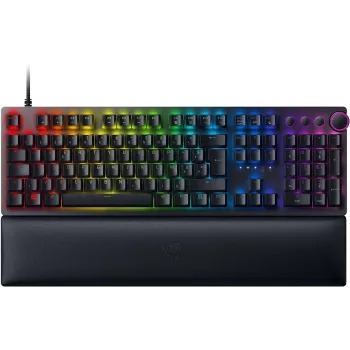 Razer Huntsman V2 bedraad optisch gamingtoetsenbord, Linear Red switches, Scandinavische indeling, RGB, zwart (RZ03-03930600-R3N1)