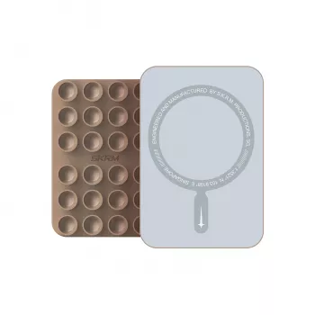 Skinarma Stax MagSafe zuignaphouder voor auto, dashboard en voorruit, champagner