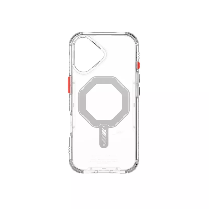 Skinarma Saido magnetische oplaadhoes voor iPhone 17 - transparant