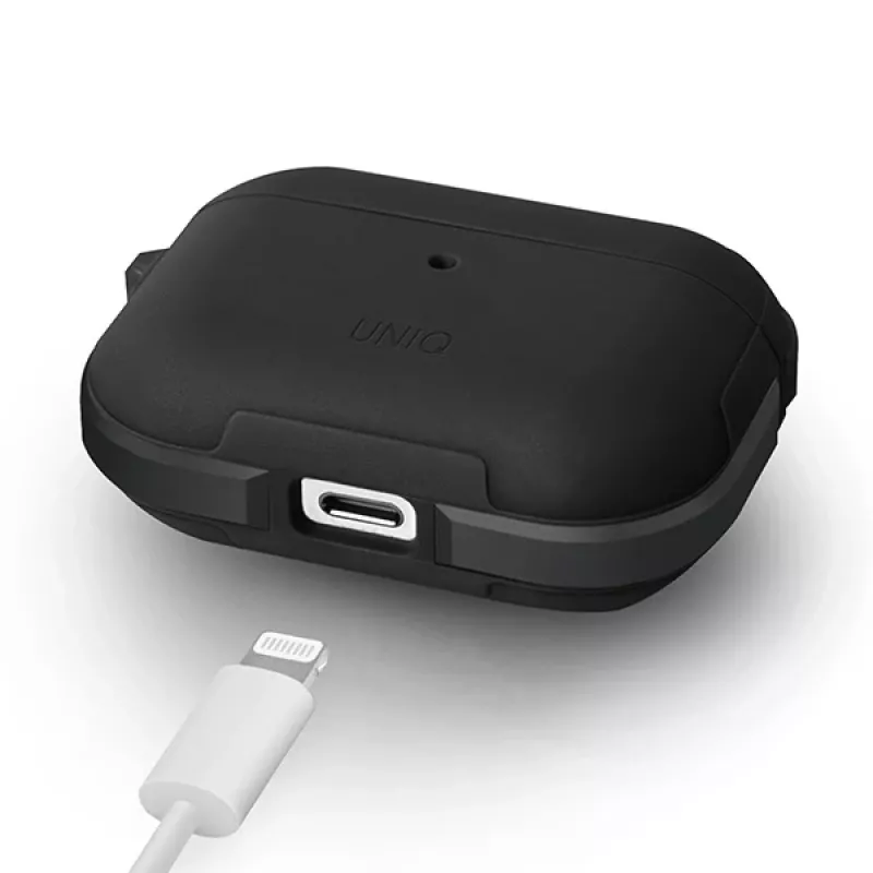 UNIQ Valencia antibacteriële hoes voor AirPods Pro – middernachtzwart