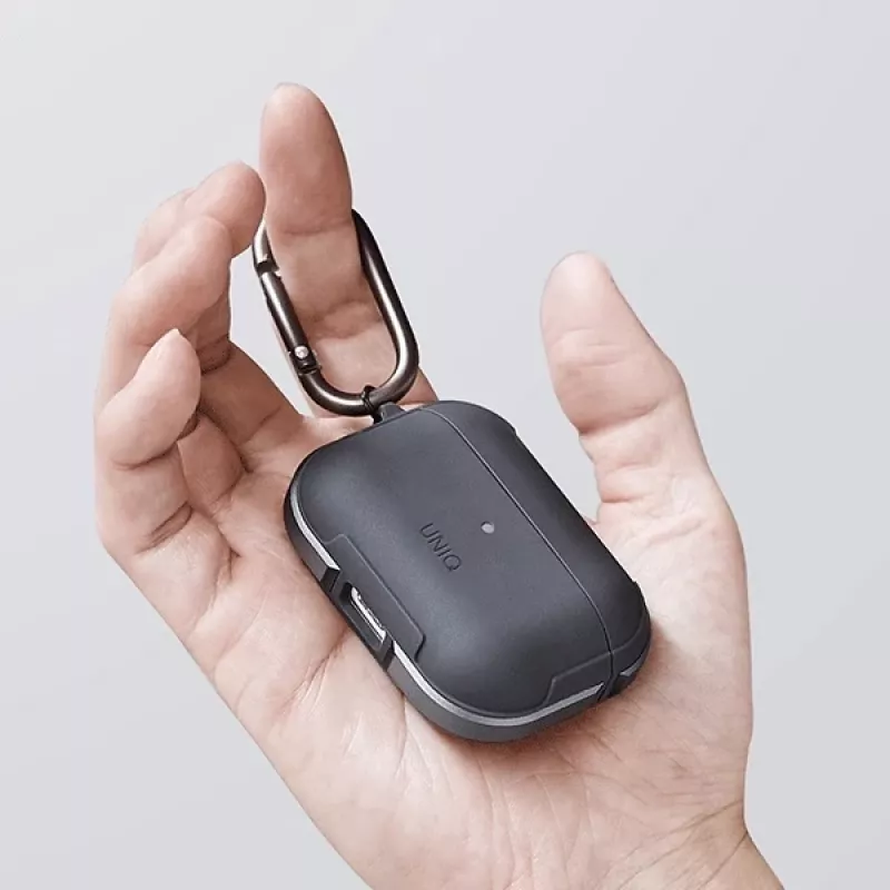 UNIQ Valencia antibacteriële hoes voor AirPods Pro – middernachtzwart