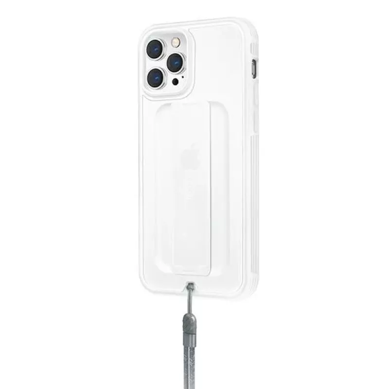 UNIQ Heldro Antimicrobial-hoesje voor iPhone 12/12 Pro 6,1 inch Natural Frost