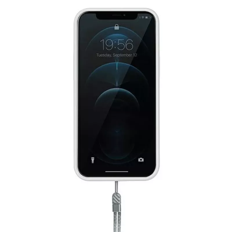 UNIQ Heldro Antimicrobial-hoesje voor iPhone 12/12 Pro 6,1 inch Natural Frost