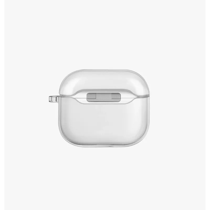 UNIQ Glase hoes voor Apple AirPods 4 glanzend rook