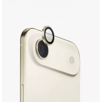 UNIQ Optix aluminium cameralensbeschermer met applicator voor Apple iPhone Air, Goud