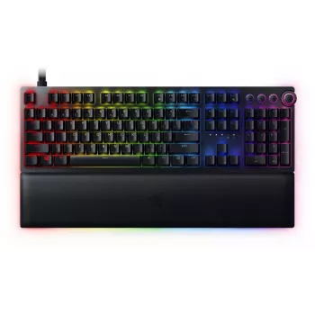 Razer Huntsman V2 bedraad gamingtoetsenbord, Analog Optical-switches, US-indeling, RGB, zwart (RZ03-03610100-R3M1)