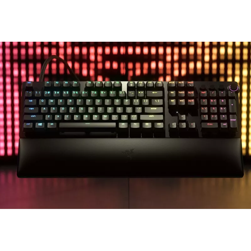 Razer Huntsman V2 bedraad gamingtoetsenbord, Analog Optical-switches, US-indeling, RGB, zwart (RZ03-03610100-R3M1)