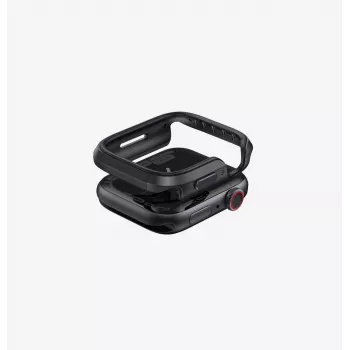 UNIQ Valencia hoesje voor Apple Watch 46 mm, Midnight Black Uni001443