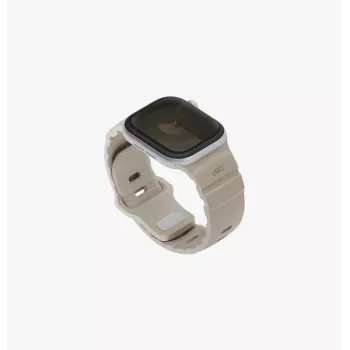 UNIQ Alton siliconen armband voor Apple Watch 42/41/40mm zandsteen