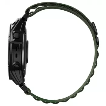 TECH-PROTECT NYLON PRO armband voor Garmin Fenix 5 / 6 / 6 Pro / 7, 22 mm QuickFit, legergroen