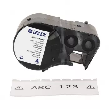 BRADY M5C-1500-499 zelflaminerende vinyl etiketrol voor BMP51/BMP53/M511, 12,7 mm x 6,4 m, wit