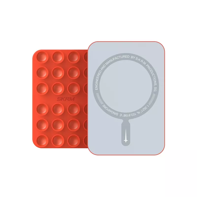 SKINARMA Stax MagSafe zuignap houder voor telefoon oranje