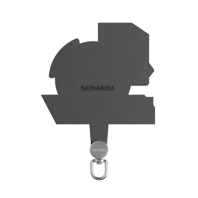 SKINARMA Ekho universele lanyard adapter patch grijs