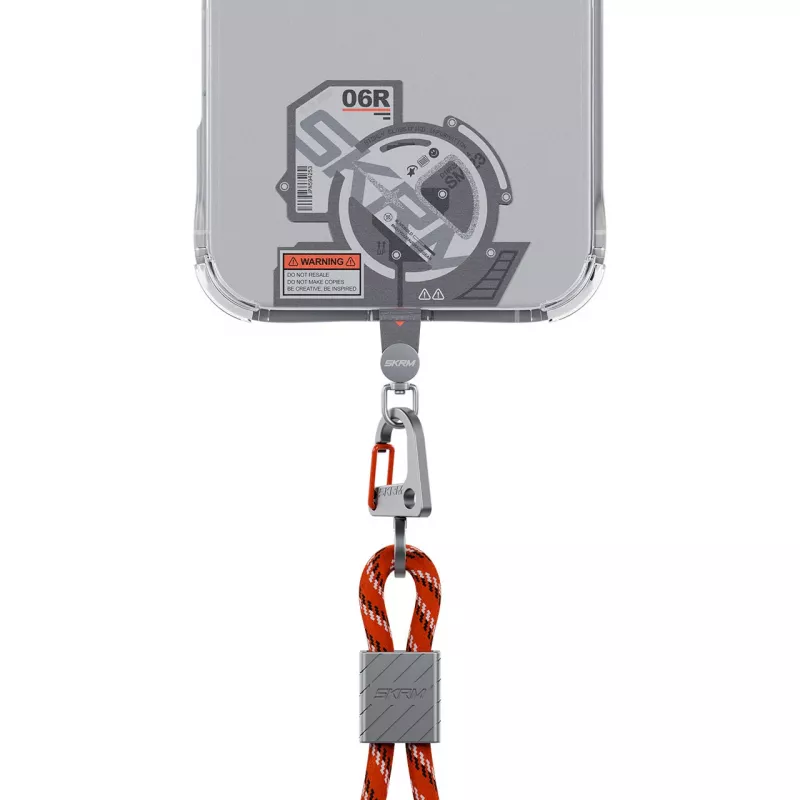 SKINARMA Ekho universele lanyard adapter patch grijs