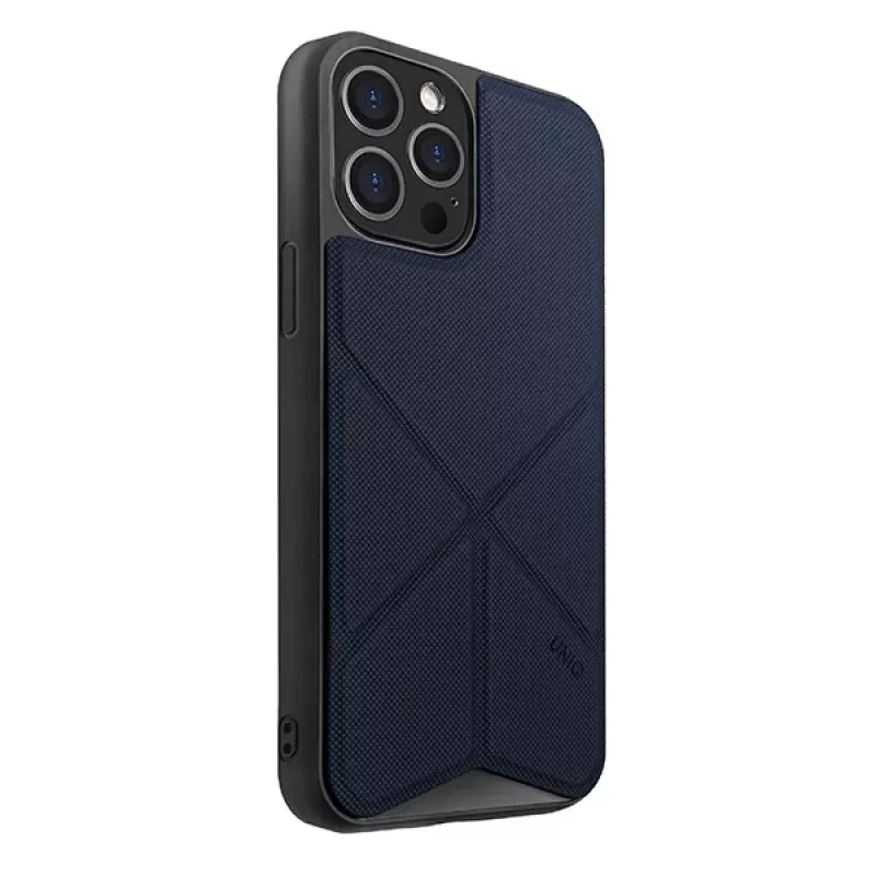UNIQ Transforma folio hoes voor iPhone 12 Pro Max - elektrisch blauw