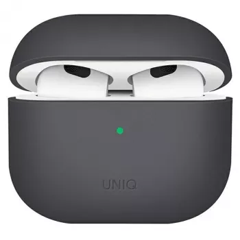 UNIQ Lino siliconenhoes voor AirPods 3e generatie, asgrijs