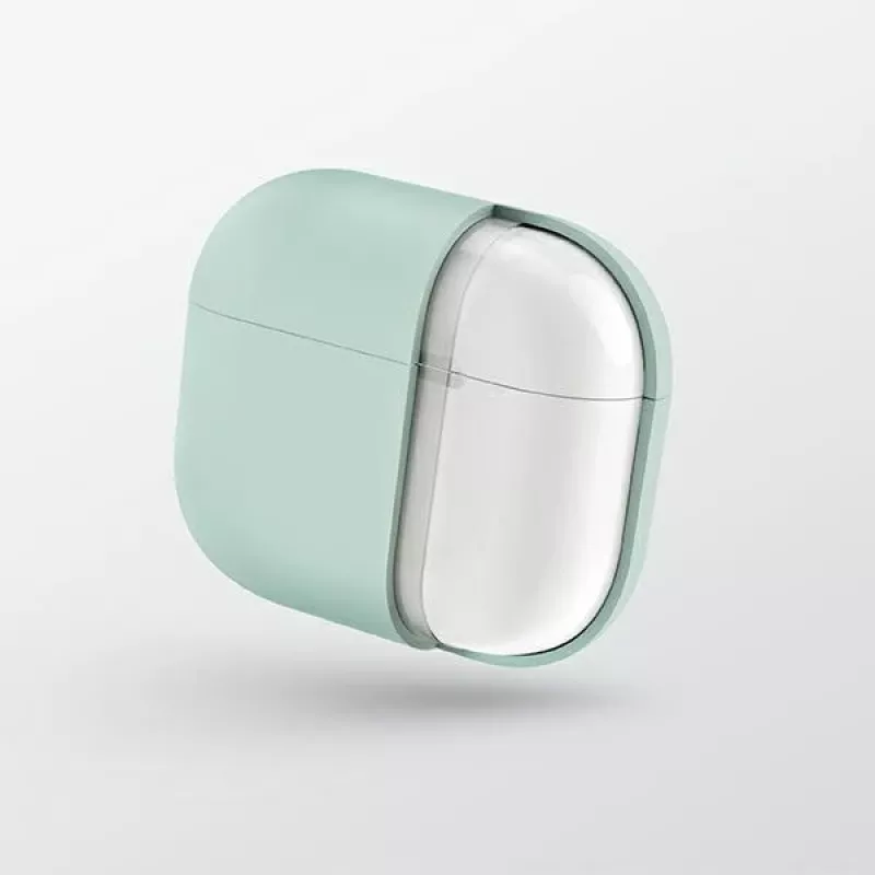 UNIQ Lino siliconenhoes voor AirPods 3e generatie, asgrijs