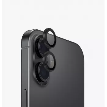 UNIQ Optix aluminium camera lensbescherming voor iPhone 17 met applicator - zilver