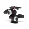 Manfrotto MHXPRO-3WX 3-weg pan-kop met intrekbare hendels, aluminium, 8 kg draagkracht, snelwisselplaat 200PL-14, zwart