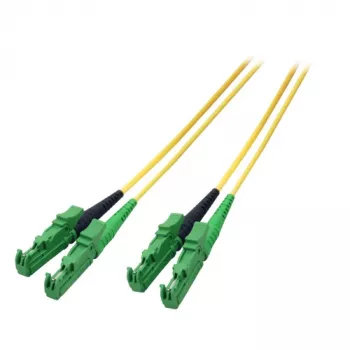 EFB R&M duplex patchkabel E2000/APC naar E2000/APC OS2 singlemode 3m LSZH 3mm geel G657A1 kwaliteitsklasse C