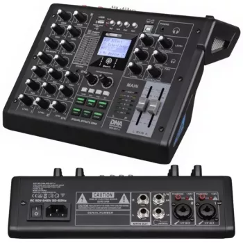 DNA PROFESSIONAL DNA MIX-EFF 4 analoge audiomixer met 4 kanalen en USB