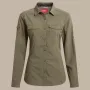 Craghoppers dames NosiLife Adventure langarmhemd III - Wild Olive - XL