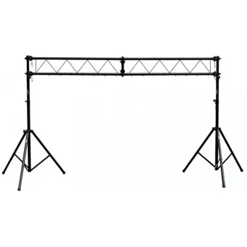 STAND4ME Lighting Ramp DJ statief-gate, 3m truss-systeem met telescoopstatief, 100kg belasting, zwart