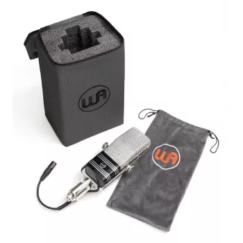 Warm Audio WA-44 lintmicrofoon - zwart, roestvrij staal, acht, passief, custom CineMag-transformator