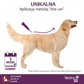 Ceva Vectra 3D Spot-On-oplossing voor honden 4-10 kg (3 pipetten) – bescherming tegen vlooien, teken en muggen