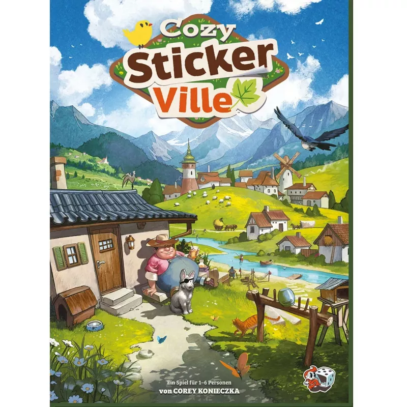 ASMODEE Cozy Stickerville Sticker Book | TOPModel-serie | 24 pagina's, 6 stickerbladen | creatief spelen vanaf 6 jaar