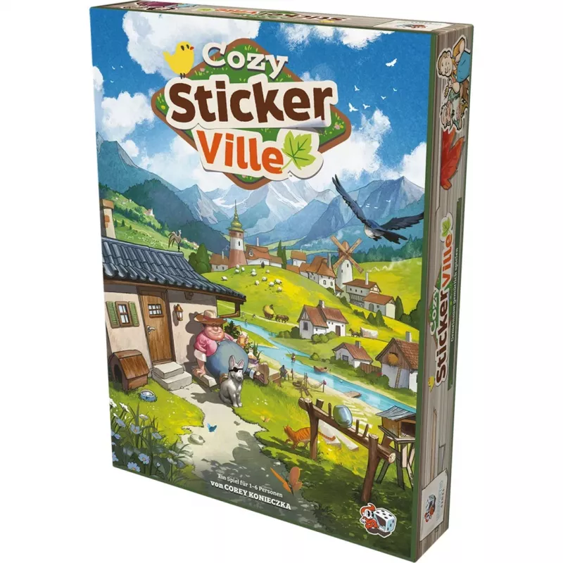 ASMODEE Cozy Stickerville Sticker Book | TOPModel-serie | 24 pagina's, 6 stickerbladen | creatief spelen vanaf 6 jaar