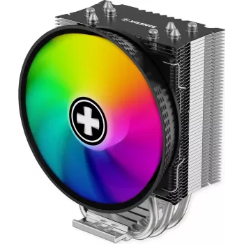 Xilence M404PRO.ARGB CPU-koeler - 120mm PWM-ventilator, 4 heatpipes, ARGB-verlichting, Intel/AMD multisocket