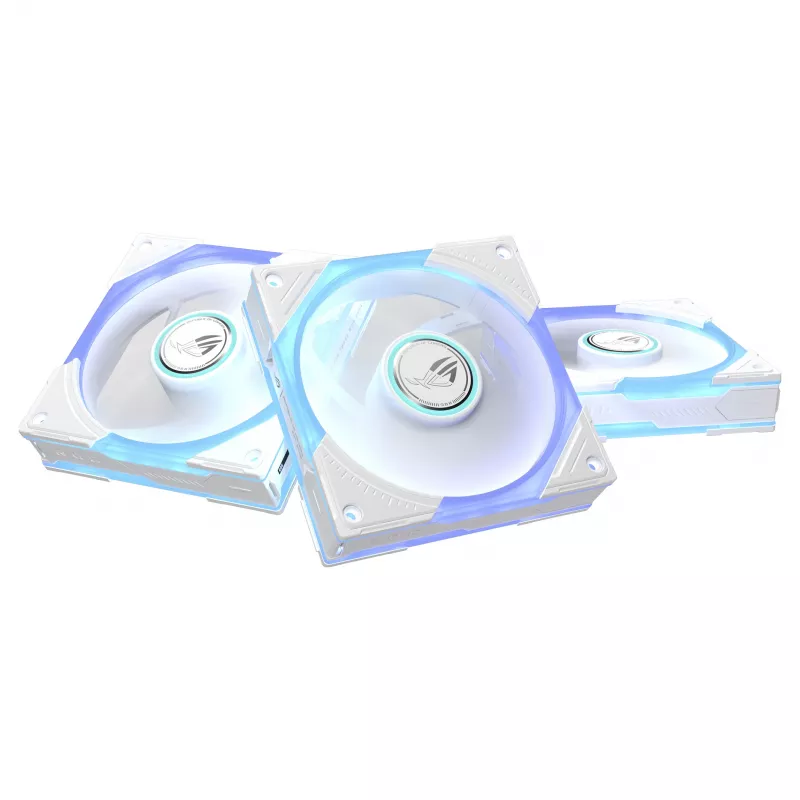ASUS ROG Eurux GR120 ARGB Reverse-ventilator, 120 mm, 3-pack, wit (90DA00K3-B09020)
