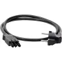 KOPP ELEKTROTECHNIK randaarde verlengsnoer, 1,5 mm², GST18i3-compatibel, 1 m, zwart