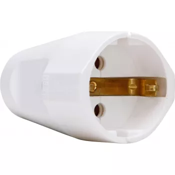 Kopp randaarde contactdoos, 3x1,5 mm², arctisch wit
